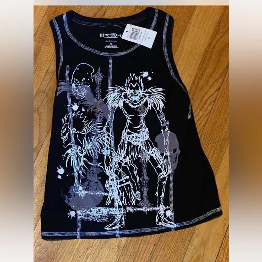 Hot Topic Black Death Note Graphic Tee - Picture 1 of 5